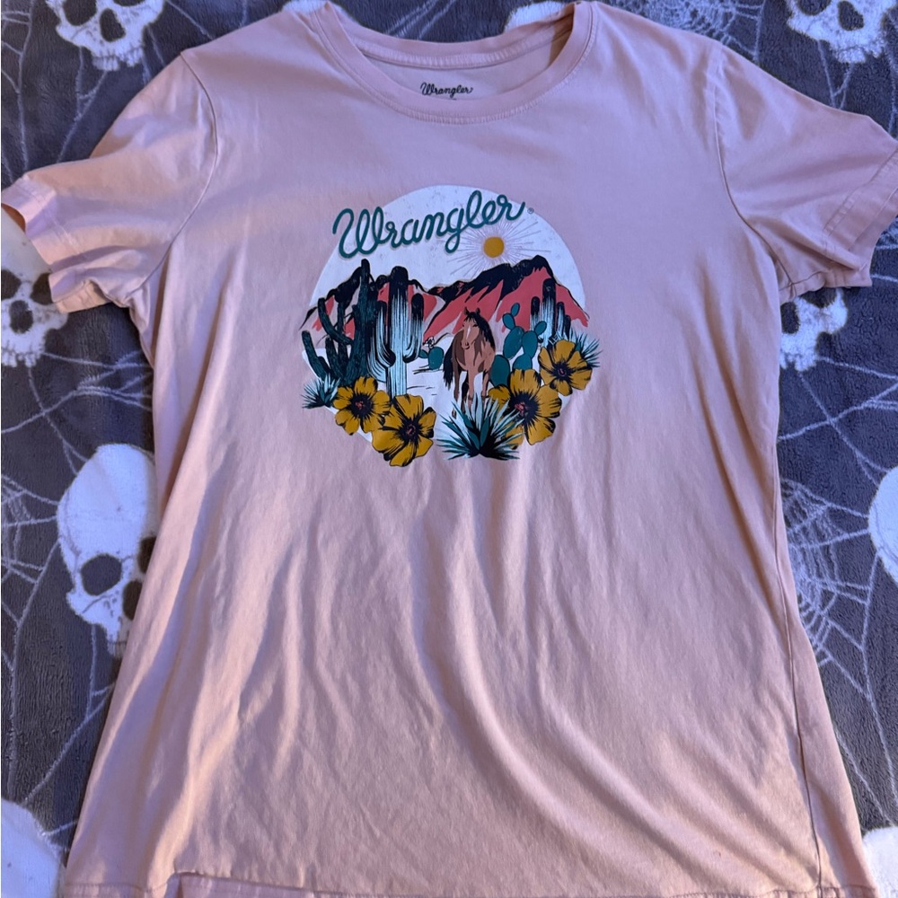 Wrangler Tan Graphic Tee